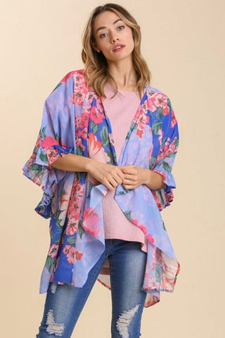 Osaka Ruffled Sleeve Loose Fit Kimono