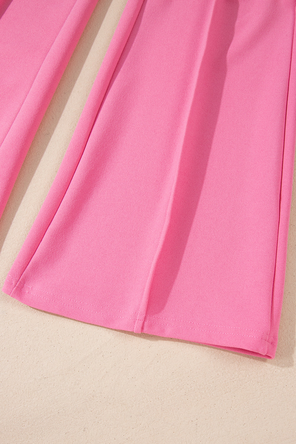 Sachet Pink High Waist Central Seam Flared Pants