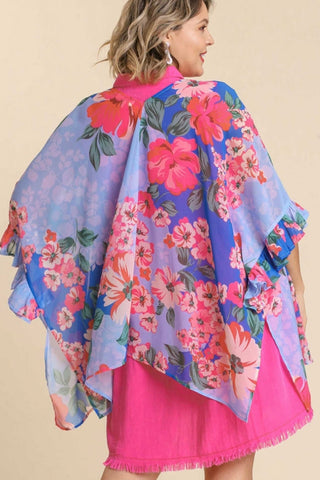 Osaka Ruffled Sleeve Loose Fit Kimono