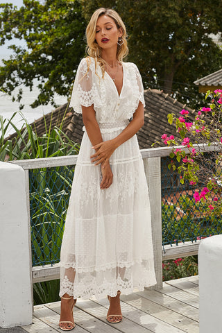 Luminous Dawn Lace Gown