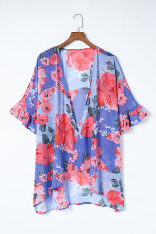 Osaka Ruffled Sleeve Loose Fit Kimono