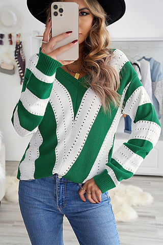 Melinda Colorblock Knitted Sweater