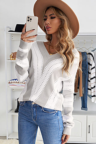 Melinda Colorblock Knitted Sweater