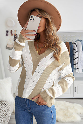 Melinda Colorblock Knitted Sweater