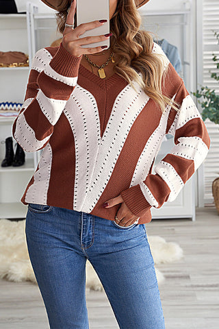 Melinda Colorblock Knitted Sweater