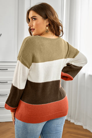 Daisy Colorblock Winter Sweater