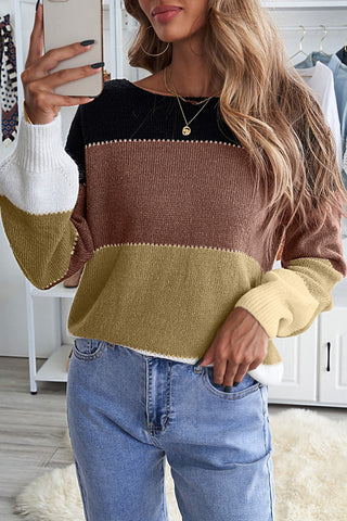 Daisy Colorblock Winter Sweater