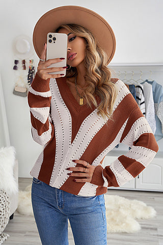 Melinda Colorblock Knitted Sweater