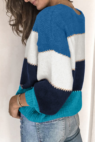 Daisy Colorblock Winter Sweater