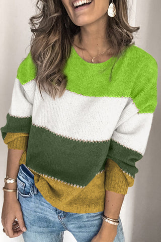 Daisy Colorblock Winter Sweater