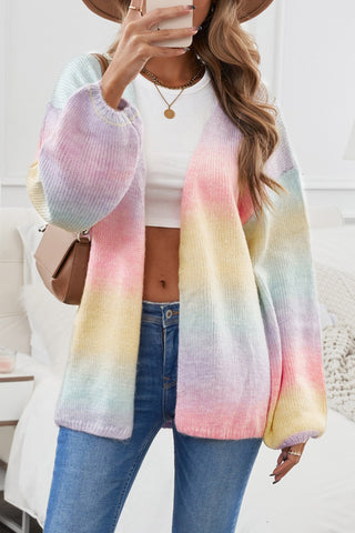 Ombre Drop Shoulder Cardigan