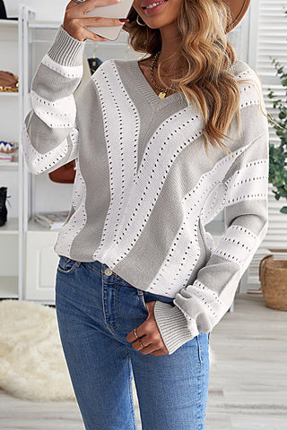 Melinda Colorblock Knitted Sweater