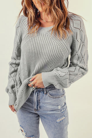 Roslyn Puff Sleeve Knit Sweater