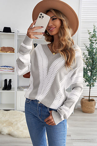 Melinda Colorblock Knitted Sweater