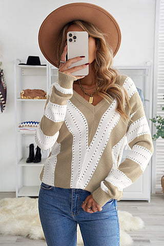 Melinda Colorblock Knitted Sweater