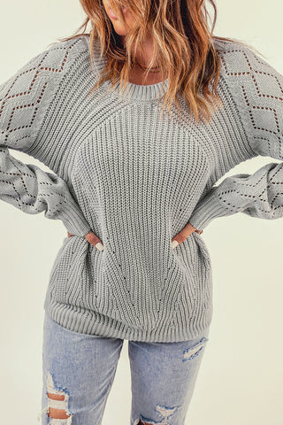 Roslyn Puff Sleeve Knit Sweater