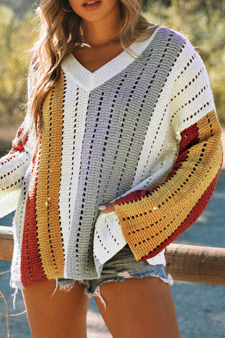 Georgia V Neck Knit Sweater