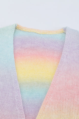 Ombre Drop Shoulder Cardigan